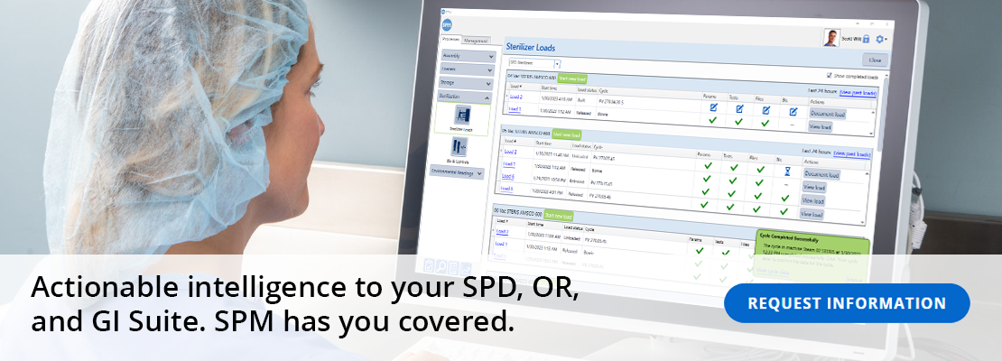  Actionable intelligence to your SPD, OR, and GI Suite. SPM has you covered.