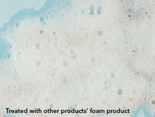 Surgical instruments being treated with competitors' surgical instrument chemistries that create foam.